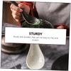 LABRIMP 6pcs Japanese Style Ceramic Soup Spoons Random Color for Soup Porridge and Desserts Smooth Finish Home and Kitchen Use view 2