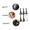 LABRIMP 6pcs Japanese Style Ceramic Soup Spoons Random Color for Soup Porridge and Desserts Smooth Finish Home and Kitchen Use view 3