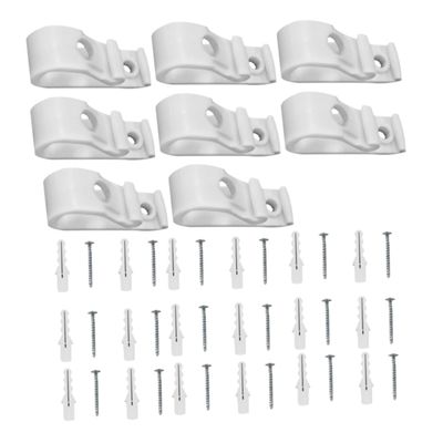 Yardenfun 2set Boy Girl Safety Blind Clip Hook for Vertical Roman Roller Blinds White Safety Clips Pull Bead Locator