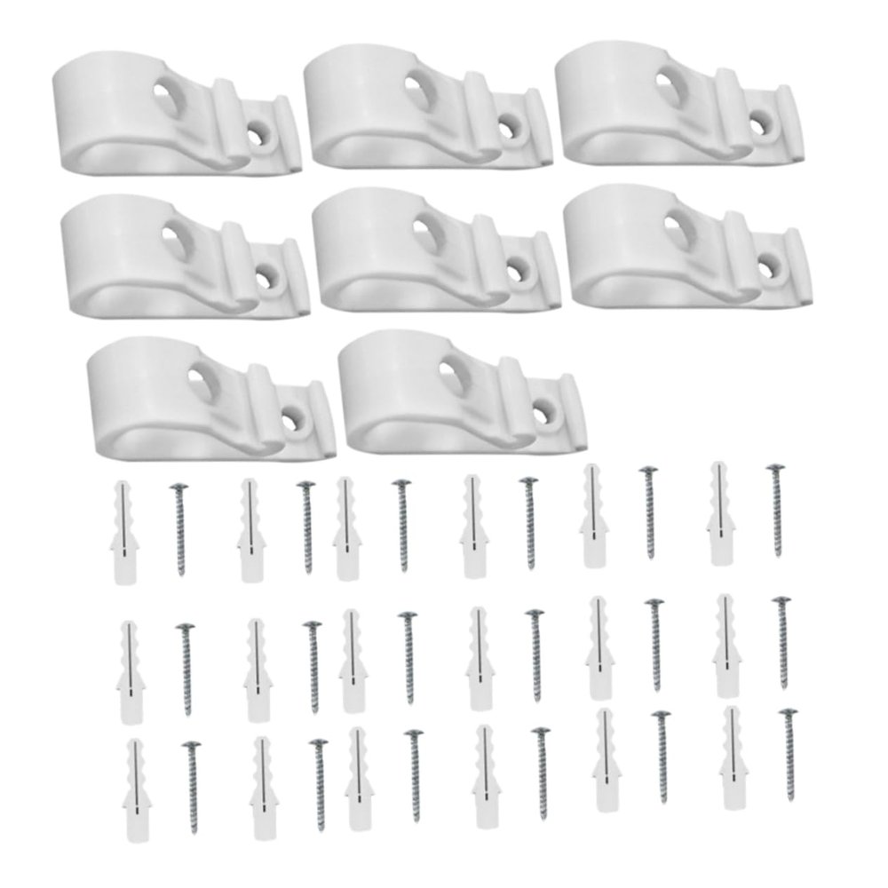 Yardenfun 2set Boy Girl Safety Blind Clip Hook for Vertical Roman Roller Blinds White Safety Clips Pull Bead Locator