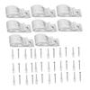 Yardenfun 2set Boy Girl Safety Blind Clip Hook for Vertical Roman Roller Blinds White Safety Clips Pull Bead Locator view 1