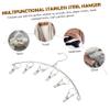 OFFSCH Clothes Drying Hanger 4 Pcs Laundry Hanger Clips Socks Clip Drying Rack for Outdoor Sturdy Windproof view 4