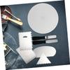 SHOWERORO 7pcs Cake Decorating Tool Set Non- Turntable Plastic Spatula Scraper for Baking and Icing Cakes Easy to Use for Both Left and Right-handed Users view 2