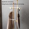YUNYHAO Metal Coat Rack With Marble Base, Freestanding Coat Rack With 4 Hooks, Heavy Duty Base For Coats, Shirts, Dresses, Scarves, Suitable For Entrance, Living Room (Color : Gold+Black) view 3