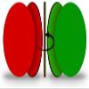 25-Pack Double-Sided Red/Green Flip Magnet - Go - No Go Reversible Indicator, 3 Sizes: 1", .5", and .25" (2") view 1