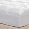 Cuddledown Ultra Plush Down Alternative Mattress Pad | 100% Cotton Fabric | Extra Thick | Hypoallergenic Fill | Twin Size view 1