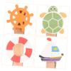 BUGUUYO 40pcs Natural Wooden Small Clips for Photos Mini Ocean Theme Clothes Pins Beach Decor view 3