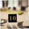 ABOOFAN 10pcs Acrylic Table Table Centerpieces Decor Reusable Reserved Signs Acrylic Table Numbers for Wedding Reception Table Numbers Wedding Reception Table Number view 2