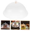 BIUDECO 1pc Acrylic Round Food Cover Lid for Bread Desserts Food Insulation Protector for Home and Outdoor Use Random Style view 4