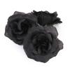 FUNOMOCYA Large Silk Flower Brooch Black Rose Wedding Corsage Flower for Hair Decorative view 4