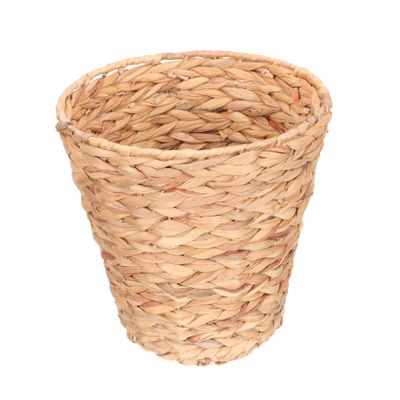 OKUMEYR Woven Storage Basket Multipurpose Straw Container for Home Organization Living Room Trash and Clothes Storage Smooth Surface Design for College Apartments and Nurseries