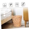 OKUMEYR Woven Storage Basket Multipurpose Straw Container for Home Organization Living Room Trash and Clothes Storage Smooth Surface Design for College Apartments and Nurseries view 3