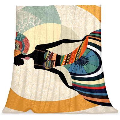 Throw Blanket for Couch,Soft Blanket & Throws,Black African American Woman Blanket,59x78.7 in