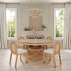 Tov Furniture Amara Natural Rattan Arched Back Dining Chair view 2