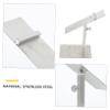 PRETYZOOM Stainless Steel High Heel Shoe Display Holder Rack for Store Shoes Elegant Design for High Heels Lightweight Organizer for Showcases and Retail Display view 2