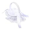 1pc Romantic Wedding Lace Flower Basket Delicate White Floral Storage Basket for Young Flower Girls for Weddings Birthdays and Holidays Lightweight and Portable Elegant Decoration view 1