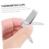 Thermometer Clips 4Pcs Stainless Steel Temperature Probe Holder for Smokers view 3