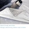 Throw Blanket for Couch,Blankets for Women,Antarctic Penguins Family Blanket,59x51.1 in view 2