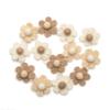 Glaciart One Felt Flower Garland - Fun Party Decorations for Easter, Spring & Birthdays - Home Decor for Living Room, Bedroom, Baby Room - 100% Natural Wool Pom Poms with Cotton String - 5.5 Ft. view 1