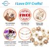 Glaciart One Felt Flower Garland - Fun Party Decorations for Easter, Spring & Birthdays - Home Decor for Living Room, Bedroom, Baby Room - 100% Natural Wool Pom Poms with Cotton String - 5.5 Ft. view 2