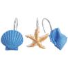 Holibanna 12pcs Sea Shell Resin Hooks Ocean Decor Shower Curtain Hooks for Bathroom Decor view 1