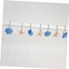 Holibanna 12pcs Sea Shell Resin Hooks Ocean Decor Shower Curtain Hooks for Bathroom Decor view 2