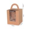 SHOWERORO Cupcake Carrier with Window 50pcs Mini Cupcake Containers in Paper Ideal for Parties Birthdays and Events view 4