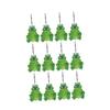 ETHZZLE Shower Curtain Tie Backs 12pcs Decor Frog Shower Curtain Hooks Resin Metal Ring Hooks Easy Quiet Bath Drape Loop for Home view 1