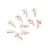 FUNOMOCYA 50pcs Craft Clips Mini Wooden Clothespins Photo Paper Clothespins Wood Photo Display Pegs view 1