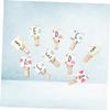 FUNOMOCYA 50pcs Craft Clips Mini Wooden Clothespins Photo Paper Clothespins Wood Photo Display Pegs view 3