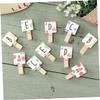 FUNOMOCYA 50pcs Craft Clips Mini Wooden Clothespins Photo Paper Clothespins Wood Photo Display Pegs view 4