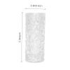 Amosfun Transparent Glass Flower Vase with Bamboo Tree Pattern Elegant Centerpiece for Home Decor for Fresh Flowers and Plants for Living Room and Dining Table view 2