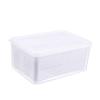 PRETYZOOM Kitchen Drain Basket Double Drain Basket Square Drainer Vegetable Wash Container Kitchen Sundries Storage view 1