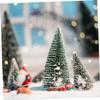 Anneome 4pcs Mini Xmas Tree Decorations Christmas Tree Ornaments Stylish Desk Decor for Holiday Parties for Festive Atmosphere view 3