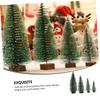 Anneome 4pcs Mini Xmas Tree Decorations Christmas Tree Ornaments Stylish Desk Decor for Holiday Parties for Festive Atmosphere view 4