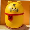 PRETYZOOM Cute Cartoon Mini Trash Can Lid Small Desk Wastebasket for Home Office Kitchen and Bedroom Sturdy Plastic Container for Easy Cleaning and Decor view 3