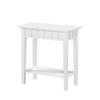 Pemberly Row Modern/Contemporary End Table in White Wood Finish view 1