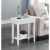 Pemberly Row Modern/Contemporary End Table in White Wood Finish view 2
