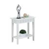 Pemberly Row Modern/Contemporary End Table in White Wood Finish view 3