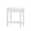 Pemberly Row Modern/Contemporary End Table in White Wood Finish view 4