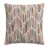 Michael Amini Sundance Augusta Orange Chenille Throw Pillow Set of 2 Square Soft Decorative Accent Cushions for Living Room Sofa Bedroom Cozy Home Comfort view 1