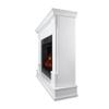 Bowery Hill Contemporary Solid Wood Electric Fireplace, 48 in x 13 in x 41 in, White Finish, Infrared LED Technology, Adjustable Thermostat, Remote Control, Living Room Indoor Heating view 4