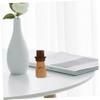 BESTOYARD Box Mushroom Toothpick Holder Cotton Swab Case Decorative Toothpick Holder Cotton Swab Organizer Wooden Toothpicks Wood Trim Wooden Toothpick Holder Beech Desktop Pendant view 3
