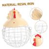 Zerodeko Creative Chicken-shaped Egg Storage Basket Multi-function Iron Art Container for Fruits and Eggs Random Color and Stylish Household Organizer view 4