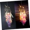 1pc Catcher Indoor Pendant Dreamcatcher Adornment Light Kids Decor Hanging Dream Catcher Tassel Trim Home Decor Unicorn Lamp Girl Ornament Household view 3