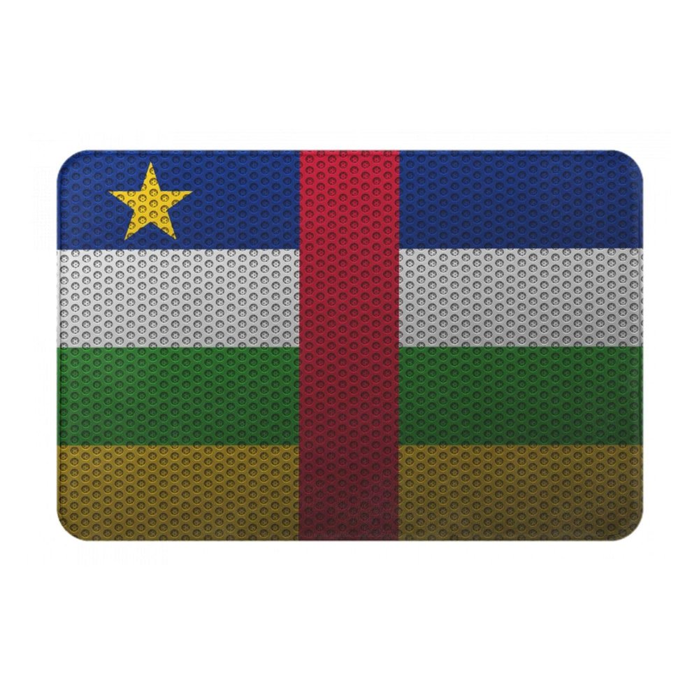 SIYTUAU Flag of The Central African Republic Bathroom Rugs 16x24 Inch Ultra Soft Non Slip Bath Mat Kitchen Bedroom Rug Door Mat
