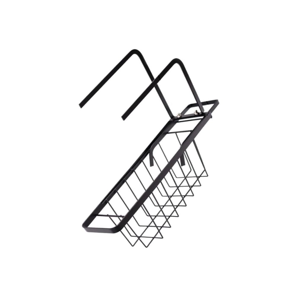 Zerodeko Sink Draining Basket 2 Cloth Poles Retractable Drain Rack Kitchen Accessory Housewarming Present