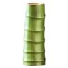 BESTOYARD Ceramic Bamboo Vase Decor for Home Wood Flower Vase Flower Arrangement Vase Home Decoration Vase Wall Vases for Flowers Volcano Imitation Bamboo Flower Container Ceramics, 15.5x5.5cm, Green view 1