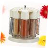 Zerodeko 1set Rotating Spice Holder Set Seasoning Bottles and Stand Versatile Cruets for Kitchen Organization for Salt Pepper and Spice Storage view 2