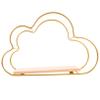 PRETYZOOM Nordic Style Floating Shelf Wall Mount Display Rack Cloud Shape for Living Home Organization view 1